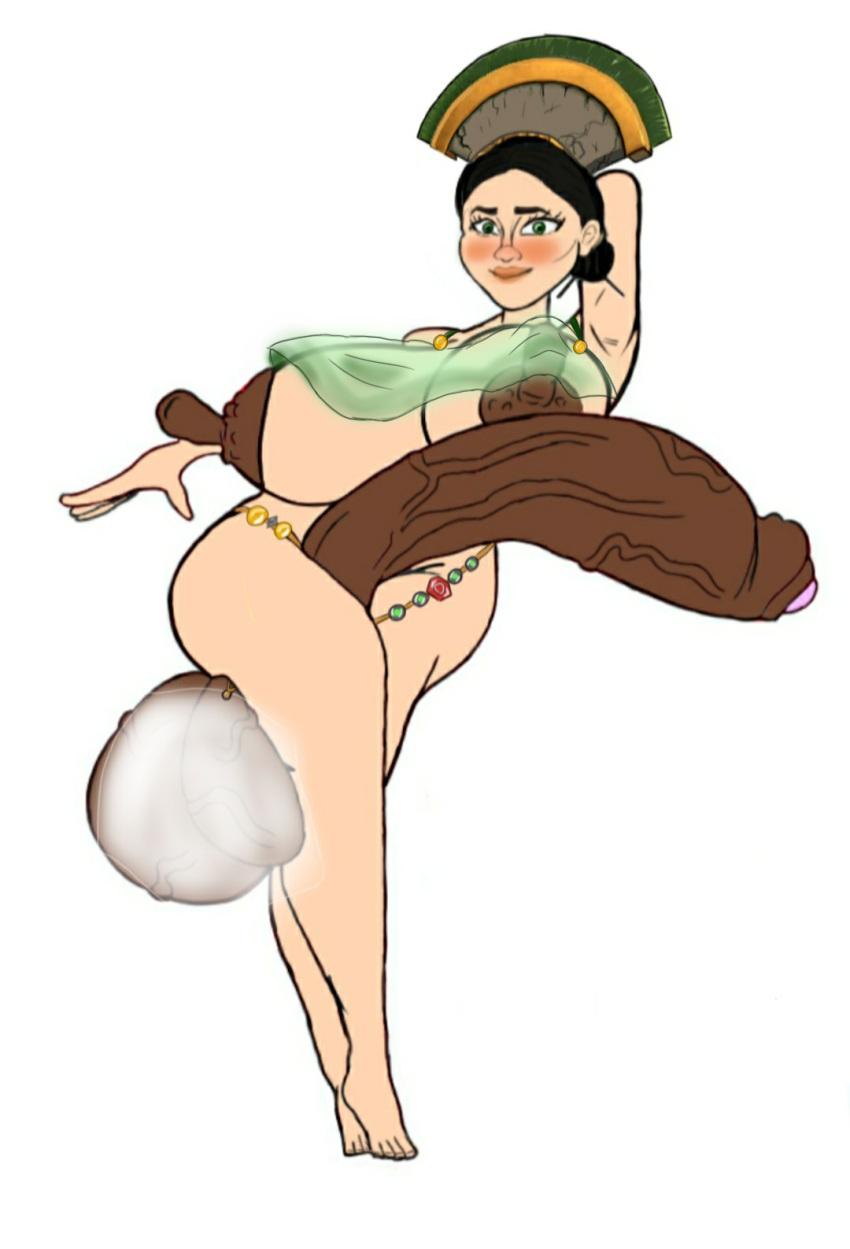 balls_bigger_than_head barely_clothed big_breasts crown futa futanari huge_cock mama_tungla mother_of_all_futas mother_tungla penis_bigger_than_head queen smegma smegma_in_foreskin thighs