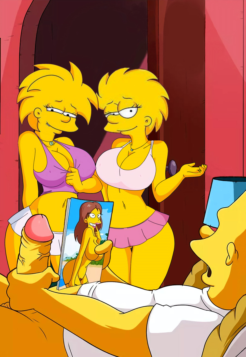 1boy 2girls aged_up bart_simpson bed bedroom biting_lip breasts excited excited_female excited_for_sex fap fapping girls grin hand_on_penis imminent_incest imminent_sex incest inminent_sex lisa_simpson maggie_simpson masturbation miniskirt penis penis_out porn porn_magazine seducing seduction seductive seductive_body seductive_eyes seductive_gaze seductive_look seductive_pose seductive_smile sexy sister sisters slut slutty_pose smile surprise surprised surprised_expression the_simpsons voluptuous voluptuous_female watching watching_masturbation watching_porn whore yellow_body yellow_hair