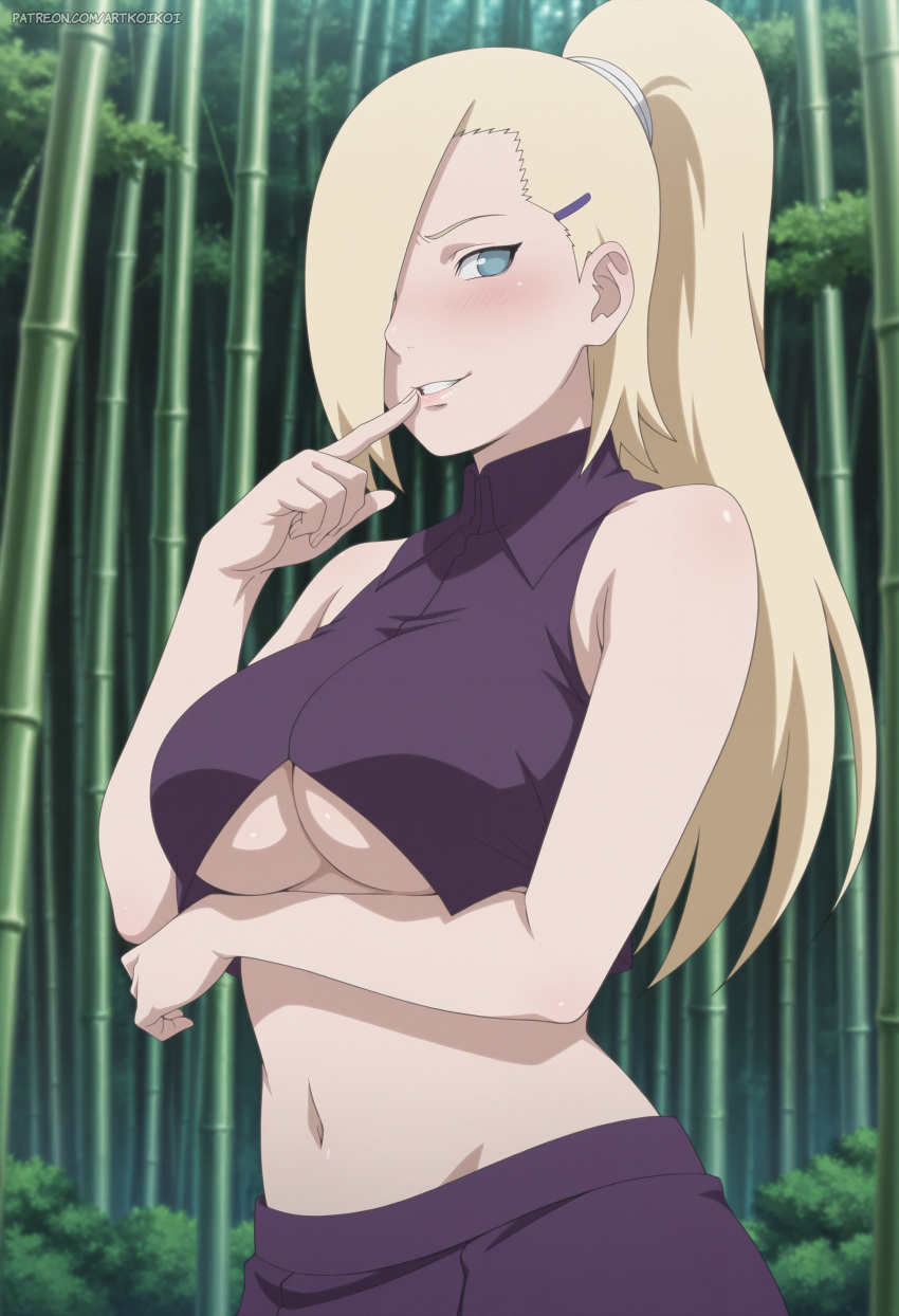 big_breasts boruto:_naruto_next_generations exposed_breasts ino_yamanaka naruto tagme