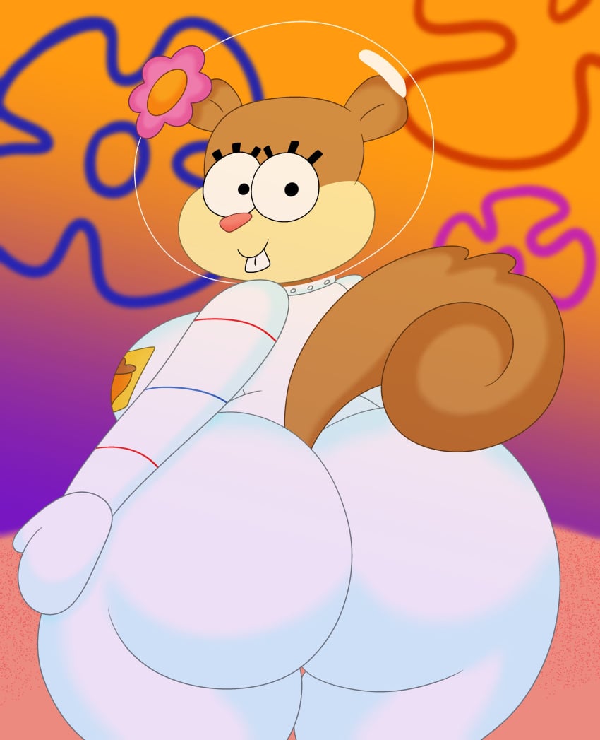 1girl 1girl 1girl 3barts anthro ass big_ass big_breasts breasts bubble_butt clothing diving_suit drysuit fat_ass female_only furry gigantic_ass helmet huge_ass hyper_ass large_ass looking_at_viewer looking_back nickelodeon ocean sandy_cheeks sea smile smiling_at_viewer smooth_skin spongebob_squarepants squirrel thick_ass thick_thighs underwater voluptuous water wide_hips